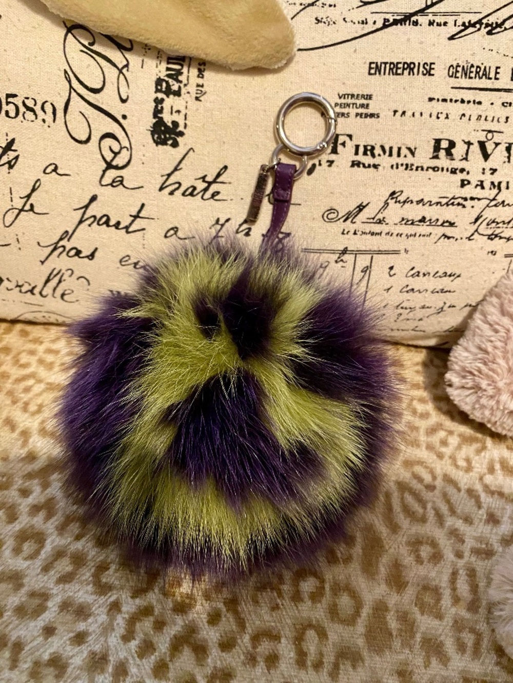 Fendi Fox Fur XL Keychain Fob